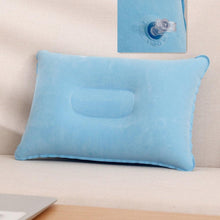 Load image into Gallery viewer, Convenient Ultralight Inflatable Air Pillow Sleep Cushion Travel Bedroom Hiking Beach Car Plane Ultralight Inflatable PVC Nylon Air Pillow Sleep Cushion Travel Bedroom Hiking Beach Car Plane Head Rest Support Inflatable Camping Head Rest Support 34*22cm