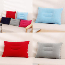 Load image into Gallery viewer, Convenient Ultralight Inflatable Air Pillow Sleep Cushion Travel Bedroom Hiking Beach Car Plane Ultralight Inflatable PVC Nylon Air Pillow Sleep Cushion Travel Bedroom Hiking Beach Car Plane Head Rest Support Inflatable Camping Head Rest Support 34*22cm
