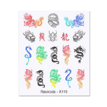 Load image into Gallery viewer, Cool Geometrics Pattern Water Decals Stickers Flower Leaves Slider For Nails Spring Summer Nail Art Decoration Tattoos Women Nail Art Stickers Water Transfer Decals Design Nail Art Supplies Manicure Acrylic Nail Foil Stencils Decorations