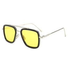 Load image into Gallery viewer, Cool Glasses Modern Elegant Cosplay Vintage Retro Sunglasses Vintage Aviator Square Sunglasses for Men Gold Frame Retro Classic Sunglasses