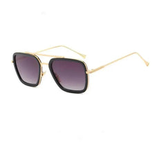 Load image into Gallery viewer, Cool Glasses Modern Elegant Cosplay Vintage Retro Sunglasses Vintage Aviator Square Sunglasses for Men Gold Frame Retro Classic Sunglasses