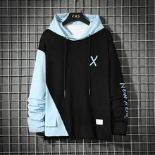 Load image into Gallery viewer, Cool Luxury Spring Autumn Striped Hoodie Sweatshirt Men's Thick Fleece Hip Hop High Streetwear Clothes Unique Design Long Sleeve Hoodies Casual Drawstring Hooded Sweatshirts