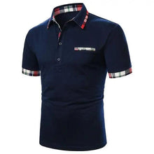 Load image into Gallery viewer, Cool Polo Men Shirt Nice Short Sleeve Polo Shirt Contrast More Color Polo New Clothing Summer Streetwear Casual Fashion Men Tops Men's Golf Polo Shirt Short Sleeve Tactical Polo Shirts Slim Fit Casual Tennis T-Shirt