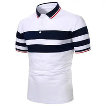 Load image into Gallery viewer, Cool Polo Men Shirt Nice Short Sleeve Polo Shirt Contrast More Color Polo New Clothing Summer Streetwear Casual Fashion Men Tops Men's Golf Polo Shirt Short Sleeve Tactical Polo Shirts Slim Fit Casual Tennis T-Shirt