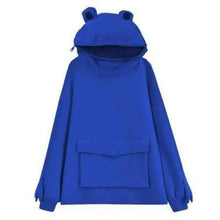 Load image into Gallery viewer, Cool Women Hoodie Perfect Sleeping Frog Pullover Winter Sense Hooded Modern Casual Sweatshirts Cute Funny Style Comfortable Frog Pullover Hoodie For Women