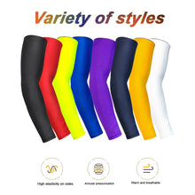 Load image into Gallery viewer, Cooling Arm Sleeves For Men Women Outdoor UV Protection Sports Sleeves For Basketball Football Volleyball Cycling UV Protection Cooling Arm Sleeves Sunblock Long Sun Sleeves Hands Arm Covers Long Sleeve For Outdoor Activity