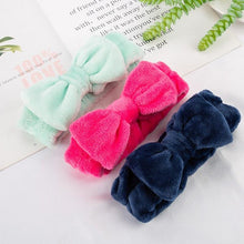 Load image into Gallery viewer, Coral Fleece Soft Headband Cross Top Knot Hairband Elastic Hair Band For Women Girls Wash Face Turban Headwear Gorgeous Hair Accessories For Women