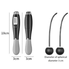 Load image into Gallery viewer, Cordless Electronic Skipping Rope Gym Fitness Cordless Skipping Smart Jump Rope With LCD Screen Counting Speed Skipping Rope With Calorie Counter Adjustable Digital Weighted Jumping Rope For Fitness Exercise Cordless Jump Rope Suitable For Women