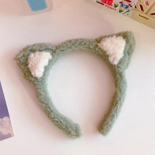 Load image into Gallery viewer, Cotton Cat's ears Autumn Winter 1Pc Plush Soft Warm Headband Hair Band Headwear for Women Girl Mix Styling Gorgeous Hair Accessories For Women