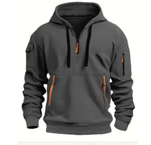 Load image into Gallery viewer, Cotton Dropped Shoulder Hooded Sweatshirt