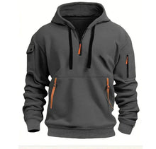 Load image into Gallery viewer, Cotton Dropped Shoulder Hooded Sweatshirt