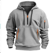 Load image into Gallery viewer, Cotton Dropped Shoulder Hooded Sweatshirt