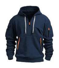 Load image into Gallery viewer, Cotton Dropped Shoulder Hooded Sweatshirt