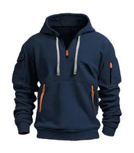 Load image into Gallery viewer, Cotton Dropped Shoulder Hooded Sweatshirt