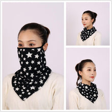 Load image into Gallery viewer, Cotton Women Mask Scarf Face Mascarillas Wraps Floral Print Lady Warm Neck Scarves Foulard Bandana Reusable Outdoor Riding Masks Scarf Neck Gaiter Headwear Headband Head Wrap Scarf Mask Neck Ear Warmers Headbands Perfect Bandana
