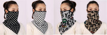 Load image into Gallery viewer, Cotton Women Mask Scarf Face Mascarillas Wraps Floral Print Lady Warm Neck Scarves Foulard Bandana Reusable Outdoor Riding Masks Scarf Neck Gaiter Headwear Headband Head Wrap Scarf Mask Neck Ear Warmers Headbands Perfect Bandana