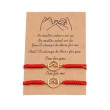 Load image into Gallery viewer, Couple Magnets Bracelets Ocean Waves Charm Pinky Promise Bracelets Adjustable For Women Men Friendship Valentine's Day Couple Bracelet For Women Love Friendship Rope Braided Distance Bangle Magnetic Bracelets Paired Jewelry Bracelet