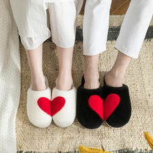 Load image into Gallery viewer, Couple Warm Black Slippers Fashion Women's Winter Home Indoor Anti-Skid Wear-resistant Cotton Slippers Slip On Fuzzy House Slippers Memory Foam Slippers Scuff Outdoor Indoor Warm Plush Bedroom Shoes