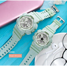 Load image into Gallery viewer, Couple Watch Fashion Strap Practical Waterproof Multifunctional Digital Wristwatch Dual Display Men's Digital Watch Military Watch Daily Sports Large Dial Men's Wrist Watch