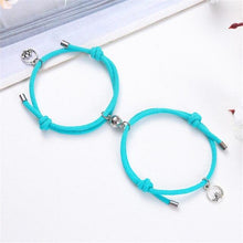 Load image into Gallery viewer, Couples Bracelets Best Friend Attract Women Men Bracelet Red Blue Rope Weaving Magnet Attract Long-Distance Couples Bracelet Mutual Attraction Matching Braided Rope Bracelet Promise Friendship Bracelet Gifts For Boyfriend Girlfriend