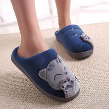 Load image into Gallery viewer, Couples Home Slippers Warm Cute Womans Mens Slipper Winter Shoes New Fashion Casual Fur Plush Slides Winter Slippers For Women House Slippers Fluffy Soft Comfy Fuzzy Slippers Faux Fur Plush Anti-Skid Slippers
