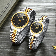 Load image into Gallery viewer, Couples Quartz Men Watch Women Valentine Gift Clock Watches Waterproof Sports Mechanical Watch Stainless Steel Strap Men's Mechanical Wrist Watch For Men Stainless Steel Band