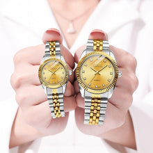 Load image into Gallery viewer, Couples Quartz Men Watch Women Valentine Gift Clock Watches Waterproof Sports Mechanical Watch Stainless Steel Strap Men's Mechanical Wrist Watch For Men Stainless Steel Band