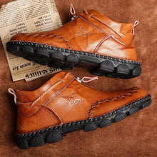 Load image into Gallery viewer, MANDOTOS Cowhide Leather Mens Boots Cushioned Insole Rugged Sole All Day Comfort Durable Construction