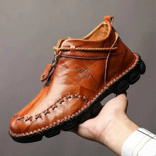 Load image into Gallery viewer, MANDOTOS Cowhide Leather Mens Boots Cushioned Insole Rugged Sole All Day Comfort Durable Construction