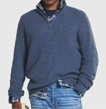 Load image into Gallery viewer, Cozy Zip-Up Knit Sweater