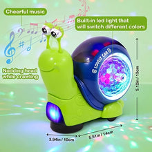 Load image into Gallery viewer, Crawling Snail & Crab Baby Toys | With Lights & Music - # BAGE81110024