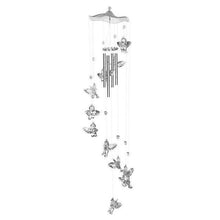 Load image into Gallery viewer, Creative Antique Wind Bells Door Hanging Home Decor Silver Wind Chimes Outdoor Yard Garden Tubes Bells Wall Hanging Home Decor Decoration Wind Chimes For Garden Gift Photography Prop