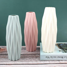 Load image into Gallery viewer, Creative Flower Vase White Imitation Ceramic Flower Pot Home Decor Plastic Vase Centerpieces and Events Ornamnet Decoration For Wedding Home Office Party Hotel Yard Restaurant Patio Festive Furnishing