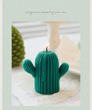 Load image into Gallery viewer, Creative Handmade Cactus Candle Pack Cactus Candles Handmade Delicate Succulent Cactus Candles Flameless Tea Lights Candle Aromatherapy For Decor Birth Photo Props Aromatherapy Candle Ornaments Soy Wax Aromatherapy Small Candles Scented Relaxing Candles