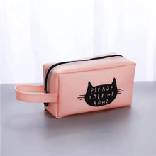 Load image into Gallery viewer, Creative Leather Black Large Capacity Pencil Pouch For Students Unique Colors Stationery Office Pencil Cases