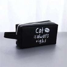 Load image into Gallery viewer, Creative Leather Black Large Capacity Pencil Pouch For Students Unique Colors Stationery Office Pencil Cases