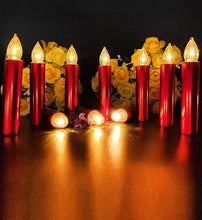 Load image into Gallery viewer, Creative LED Candle Lamp Simulation Flame Tea Light Home Birthday Christmas Candle Battery Operated Flameless LED Candles Lights Ideal For Thanksgiving Table Christmas Home Dec Party Wedding Candles Safety Home Decoration