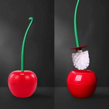 Load image into Gallery viewer, Creative Lovely Cherry Shape Lavatory Brush Toilet Brush And Holder Set Cleaning Bathroom Toilet Accessories Cherry Shape Toilet Brush Standing Toilet Brush Set Compact Household Bathroom Cherry Toilet Brush
