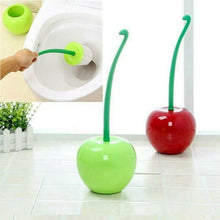 Load image into Gallery viewer, Creative Lovely Cherry Shape Lavatory Brush Toilet Brush And Holder Set Cleaning Bathroom Toilet Accessories Cherry Shape Toilet Brush Standing Toilet Brush Set Compact Household Bathroom Cherry Toilet Brush