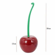 Load image into Gallery viewer, Creative Lovely Cherry Shape Lavatory Brush Toilet Brush And Holder Set Cleaning Bathroom Toilet Accessories Cherry Shape Toilet Brush Standing Toilet Brush Set Compact Household Bathroom Cherry Toilet Brush