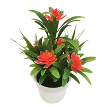 Load image into Gallery viewer, Creative Mini Artificial Fake Flower Potted Bonsai for Christmas New Year Wedding Party Garden Resturant Table Home Decor Mini Potted Plastic Succulents for Home Office Room Decor