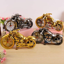 Load image into Gallery viewer, Creative Motorcycle Motorbike Pattern Non Ticking Analog Alarm Clock Alarm Clock Desk Clock Creative Home Birthday Gift Cool Clock