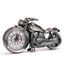 Load image into Gallery viewer, Creative Motorcycle Motorbike Pattern Non Ticking Analog Alarm Clock Alarm Clock Desk Clock Creative Home Birthday Gift Cool Clock