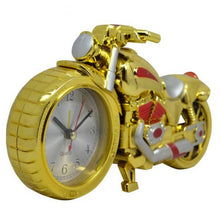 Load image into Gallery viewer, Creative Motorcycle Motorbike Pattern Non Ticking Analog Alarm Clock Alarm Clock Desk Clock Creative Home Birthday Gift Cool Clock
