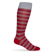 Load image into Gallery viewer, Crimson - Double Stripe Socks