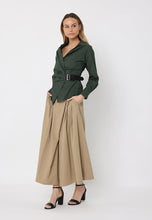 Load image into Gallery viewer, Cross Body Belt Design Side Gathered Top