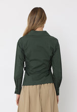 Load image into Gallery viewer, Cross Body Belt Design Side Gathered Top