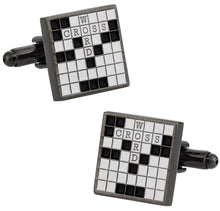 Load image into Gallery viewer, Crossword Puzzle Cufflinks