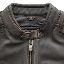 Load image into Gallery viewer, Crusader Men's Motorcycle Leather Jacket
