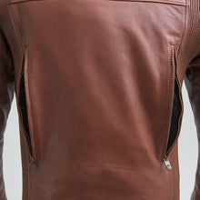 Load image into Gallery viewer, Crusader Men's Motorcycle Leather Jacket